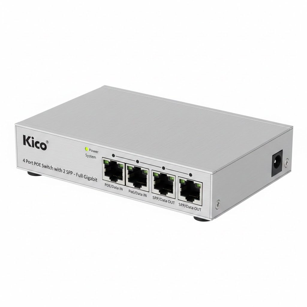 Kico 4 Port PoE Switch with SFP (KICO0402G) - Full Gigabit